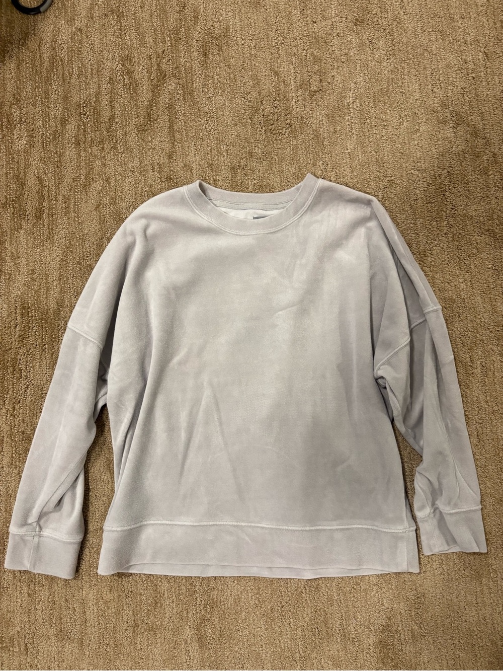 aerie Soft Light Gray Pullover Sweatshirt